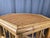 Wood Palm Beach Style Hexagon Bamboo, Rattan & Wicker Top Side End Table For Sale - Image 7 of 12