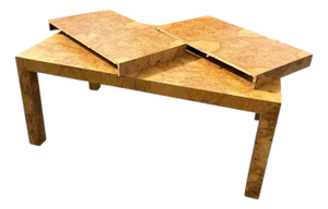 Bookmatched Burlwood Dining Table by Milo Baughman