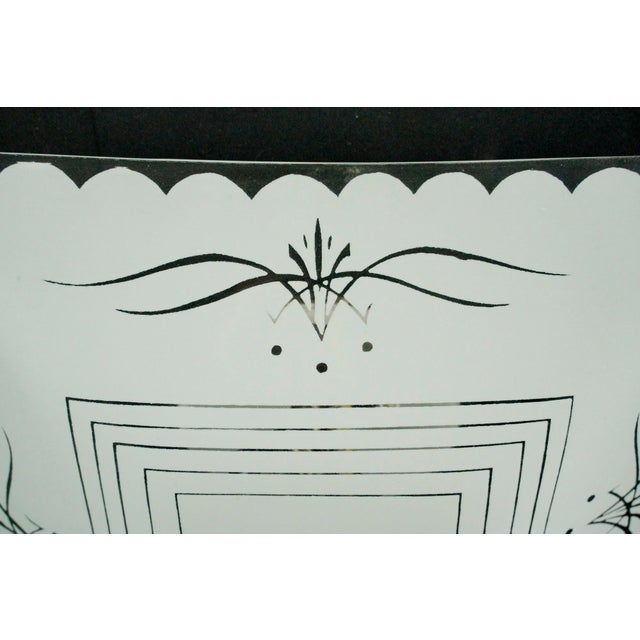 Mid 20th Century 1960s Mid Century Modern Scalloped White Semi Flush Light For Sale - Image 5 of 12