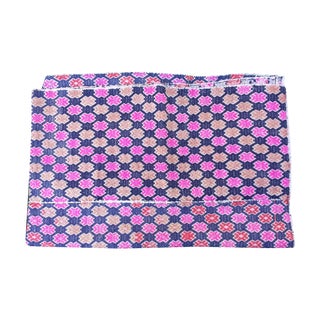 Tribal Embroidered Silk Wedding Quilt For Sale