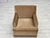 Wood Vintage Danish Lounge Chair in Honey Yellow Furniture Velour, 1970s For Sale - Image 7 of 16