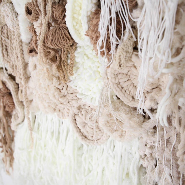 Textile Large Horizontal Tapestry in Cotton and Wool For Sale - Image 7 of 13