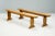 Pair of French cherrywood benches.
