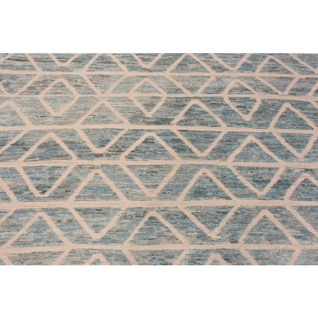 Nazmiyal Collection Oversized Geometric Contemporary Rug For Sale - Image 9 of 9