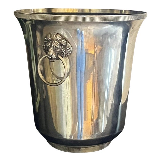 Vintage French Siilverplate Champagne Bucket by Gelb, 1960's For Sale