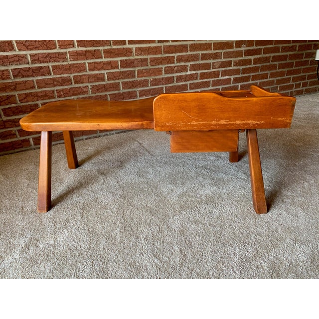 Mid 20th Century Cushman Colonial Creations Maple Cobbler's Table No. 5-16 For Sale In Baltimore - Image 6 of 11