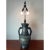 Large 42" Chinese CloisonnÃ© & Bronze Taotie Hu Vase Table Lamp For Sale - Image 11 of 15