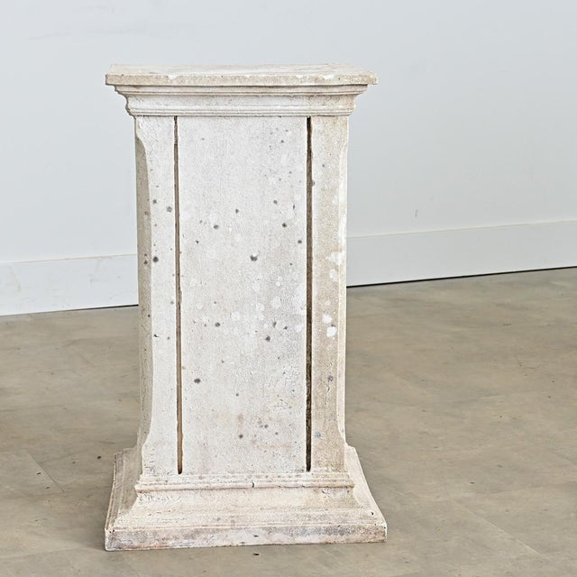 White French 19th Century Pedestal with Plaster Finish For Sale - Image 8 of 8