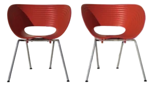 Pair of Vitra “Tom Vac” Chairs by Ron Arad, Red