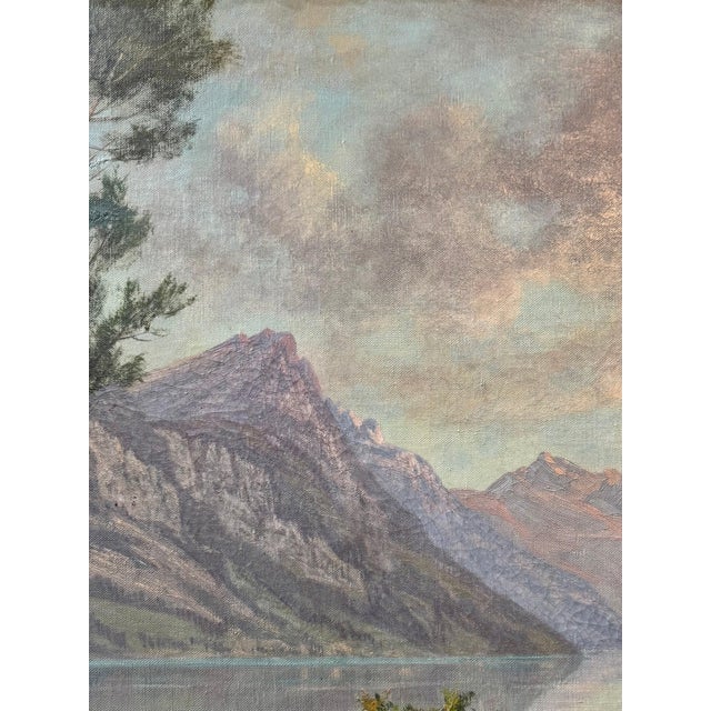 H. Ackerman, Landscape, Oil on Canvas, 1920s-1940s For Sale - Image 4 of 10