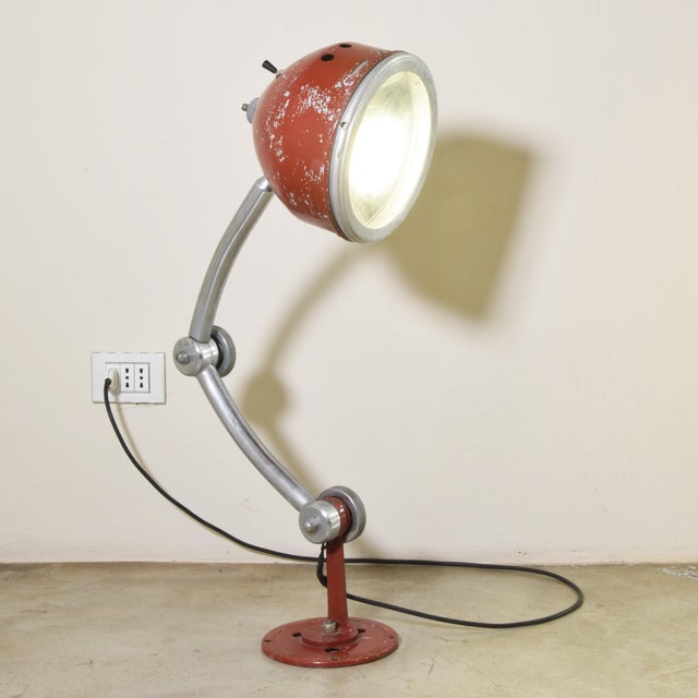 Mid-Century Modern Industrial Table Lamp, Late 1940s For Sale - Image 3 of 5
