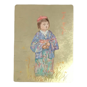 Edna Hibel Pencil Hand-Signed-Original Lithograph Tamiko 1977