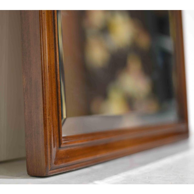 Mid Century Chippendale Beveled Glass Wall Mirror by Drexel Heritage For Sale - Image 9 of 12