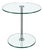 Space Age Side Table in Chrome and Glass, 1980s For Sale