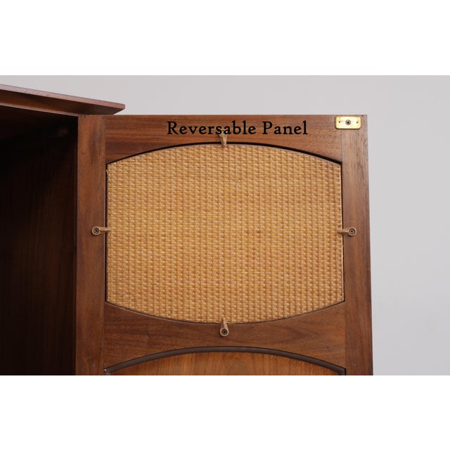 Lane Walnut Mid Century Modern Gentlemens Chest Armoire For Sale In Philadelphia - Image 6 of 18