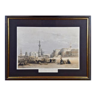 "Entrance to the Citadel Cairo": David Roberts ' 19th C. Hand Colored Lithograph, 1849 For Sale