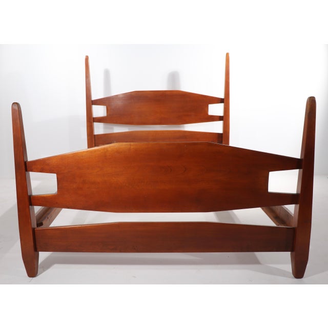Full Size Cushman Maple Bed Attributed to Herman DeVries For Sale - Image 10 of 11