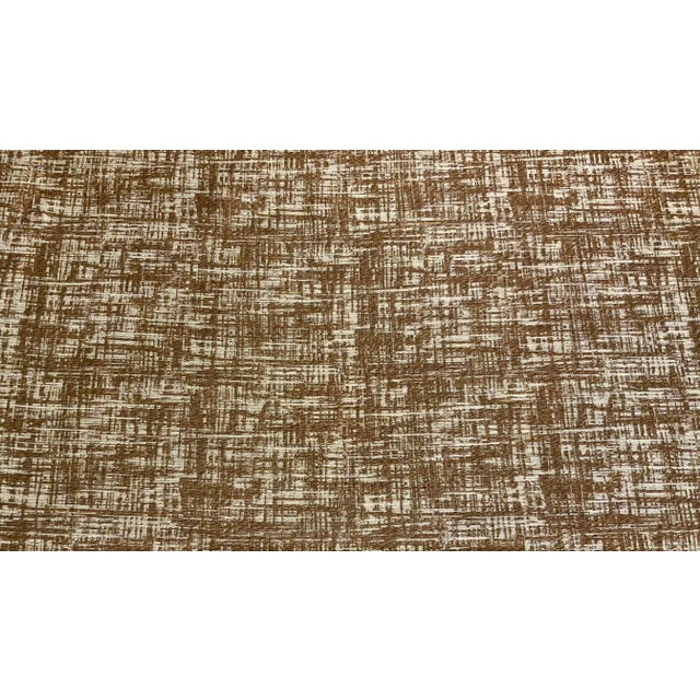 2020s Caracole Modern Silver and Mocha Abstract Crosshatch Designer Fabric - 59 Yards For Sale - Image 5 of 5