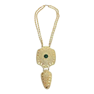 Vintage Napier Egyptian Revival Gold Plated Sculptural Necklace
