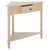 Wood Gomez 1 Drawer 1 Shelf Corner Table in Sand For Sale - Image 7 of 9