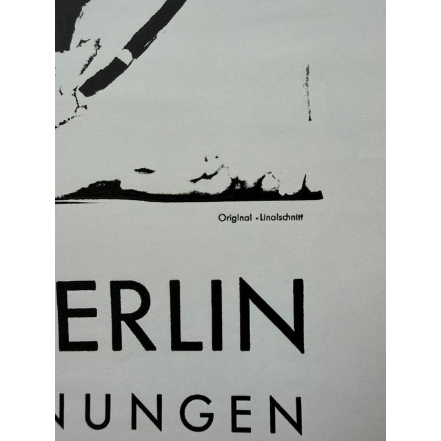 Heinrich Richter (1920–2007), Pärchen, Galerie Nierendorf Berlin, 1974, Vintage Exhibition Poster, Printed in Germany For Sale - Image 4 of 10