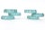 Modern Vintage Signed Sea Green Glass Tiered Candlesticks Pair Of, 1993 For Sale - Image 3 of 11