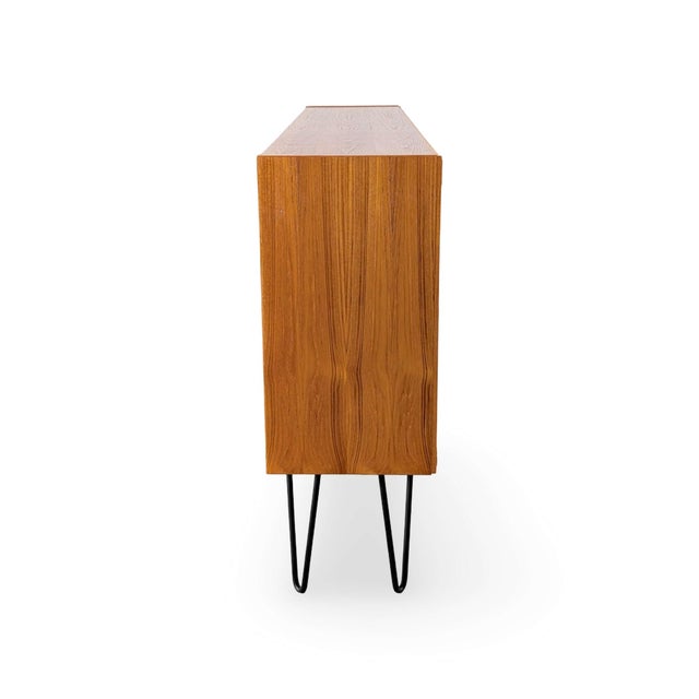 Mid-Century Sideboard in Teak Vitrine by Poul Hundevad For Sale - Image 5 of 9