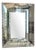 Large Vintage Venetian Rectangular Ornate Wall Mirror with Beveled Glass, Italy, 1920s For Sale