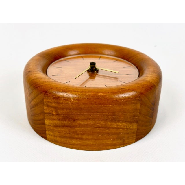Mid-Century Modern Wall Clock in Teak with Kienzle Mechanism from Bestform, 1960s For Sale - Image 4 of 10