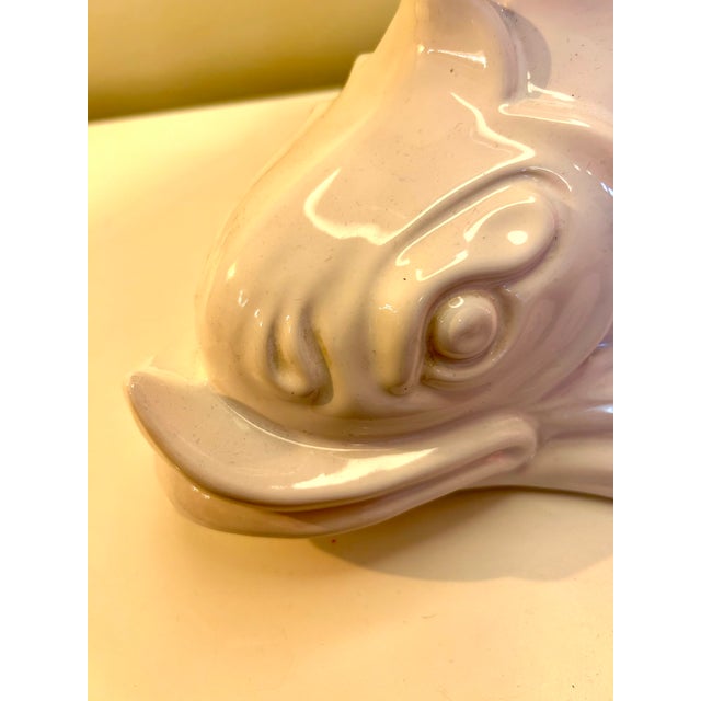 Metal Large Table Lamp in White Ceramic, 1960s For Sale - Image 7 of 17