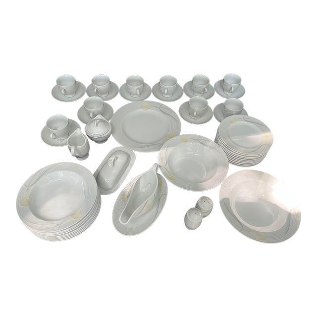 1980s Mikasa Serenade Dinnerware - 48 Pieces For Sale