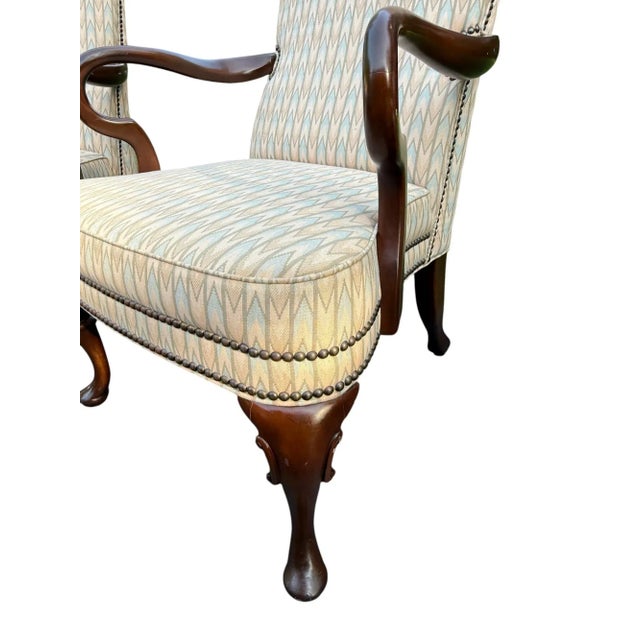 Wood Late 20th Century Kimball Queen Anne Gooseneck Side Chair - A Pair For Sale - Image 7 of 13