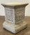 English Garden Stone Pedestal or Plinth With Foliate Motif For Sale In Austin - Image 6 of 8