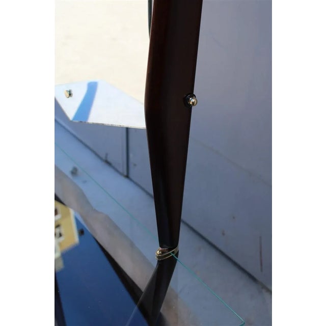 Minimalist Console with Mirror in Mahogany by Vittorio Dassi, Milan, 1950s For Sale - Image 14 of 18