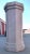 1980s 80's Post Modern 42" Tall Center Table Octogonal Shaped Plaster Finished Wooden Pedestal For Sale - Image 5 of 6