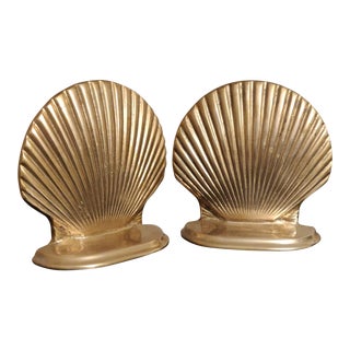 Mid-Century Seashell Bookends - a Pair For Sale