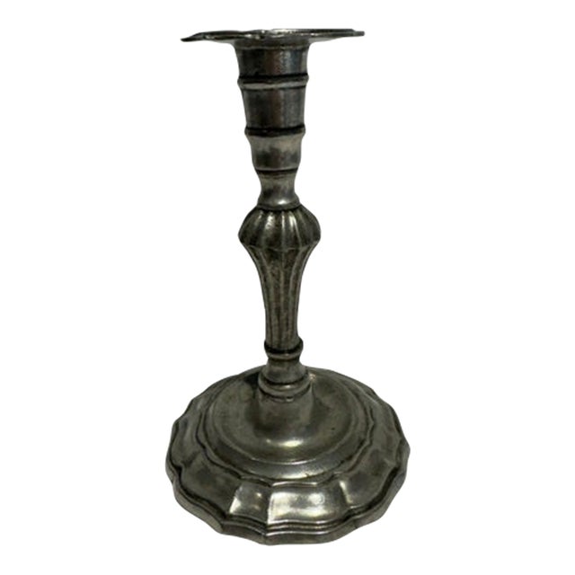 Vintage Arte Italica Pewter Candlestick Holder For Sale