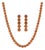 Bling Citrine Tennis Necklace & Bracelet Set in 925 Sterling Silver, 3 Pieces For Sale