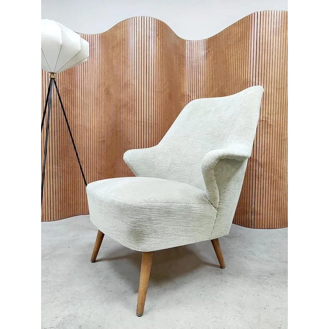 Artifort Mid-Century Dutch Armchair Lounge Chair by Theo Ruth for Artifort, 1950s For Sale - Image 4 of 5