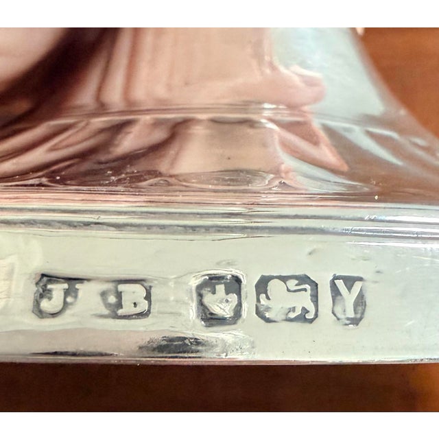 Pair of English George III Style Sterling Silver Candlesticks, 1890s For Sale - Image 10 of 12