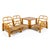Six Piece Ficks Reed Rattan Group: Sofa, Lounge, Side Table & Corner Table For Sale In Chicago - Image 6 of 10