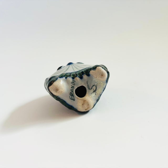 Green Vintage Petite Tonala Pottery Owl For Sale - Image 8 of 8
