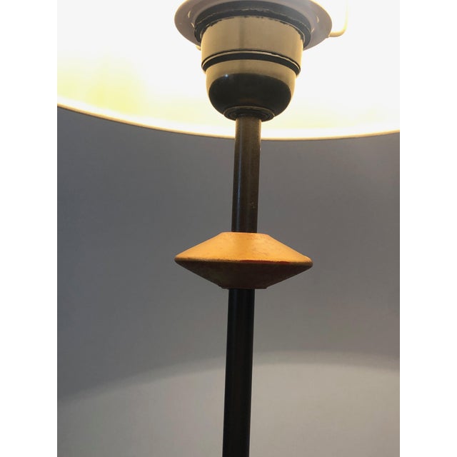 Wrought Iron Floor Lamp With Cast Iron Base; French Work, Circa 1970 For Sale - Image 10 of 12