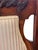 Textile Antique Victorian Carved Wood Armchair With Striped Silk Upholstery For Sale - Image 7 of 10