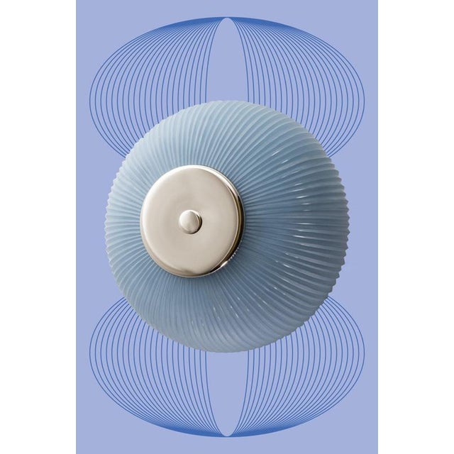 Nickel Soft Rose Opal Glass Candy Eyes Wall Lamp by Magic Circus Editions For Sale - Image 4 of 12