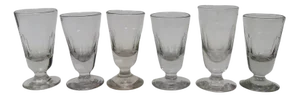 Antique French Wine Glasses, Set of 6