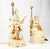 28"h Porcelain Ceramic Figural Table Lamps Man Woman Playing Guitar For Sale - Image 12 of 13