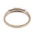 Mid Century Diamond 14k White Gold Stackable Wedding Band, Size 7.5 For Sale In Los Angeles - Image 6 of 6