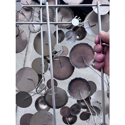 Silver Curtis Jere' Raindrop Wall Sculpture For Sale - Image 8 of 9