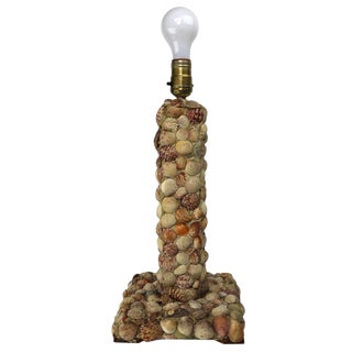 Folky Grotto Style Shell Lamp For Sale